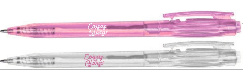 Caneta Rosa Coisas de Olivia